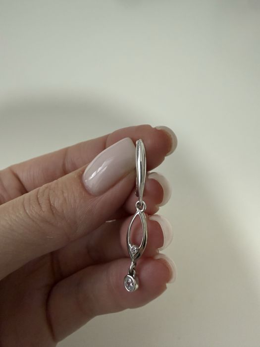 Сережки біле золото 585 проба 2,7 гр