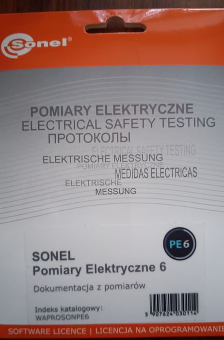 Program PE6 Sonel - klucz do pełnej wersji
