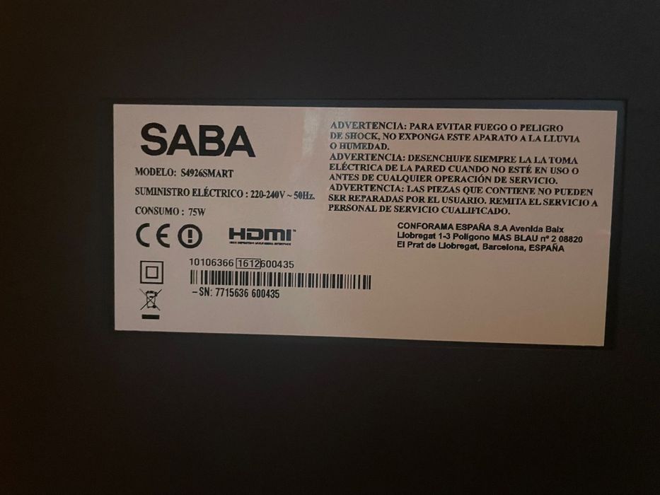 Televisão Saba 49 polegadas448130544357888003