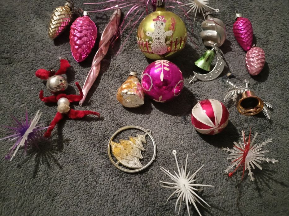 Bombki na choinkę z PRL