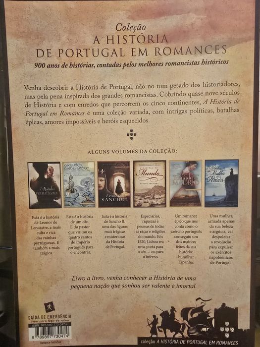 Livro Terra Queimada, da colecção A História de Portugal em Romances
