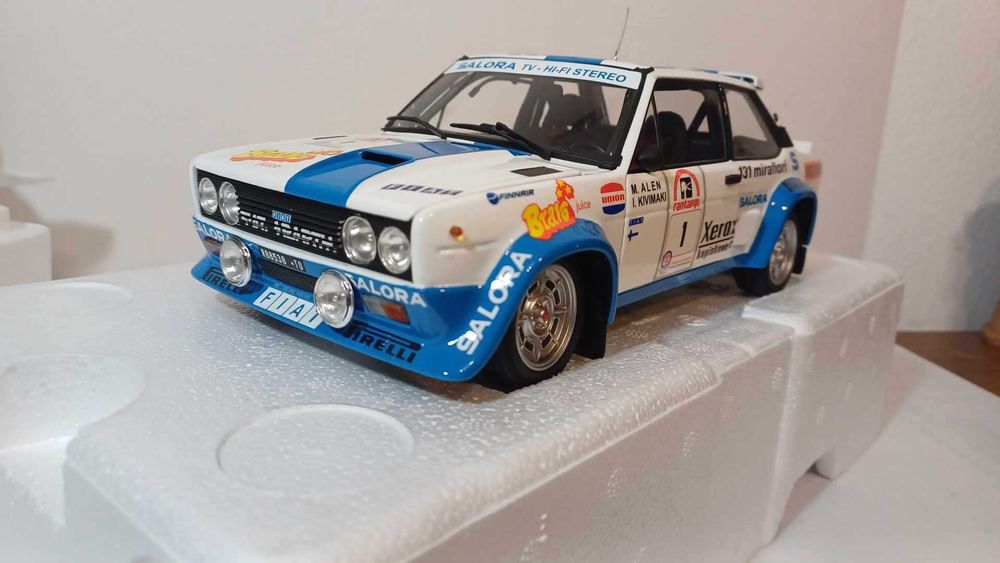 1/18 Fiat 131 Abarth #1 1980 winner Rally 1000 Lakes - Kyosho