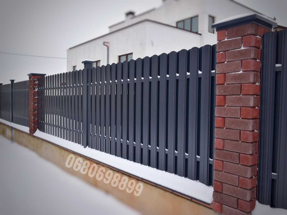 Штакетник металлический забор паркан євроштахети штахетник Дніпро