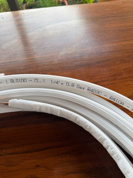 Tubo cobre Isolado Ar Condicionado