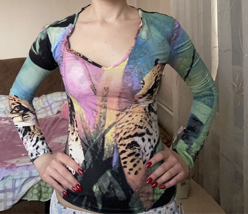 Свитшот кофта Sassofono разноцветная