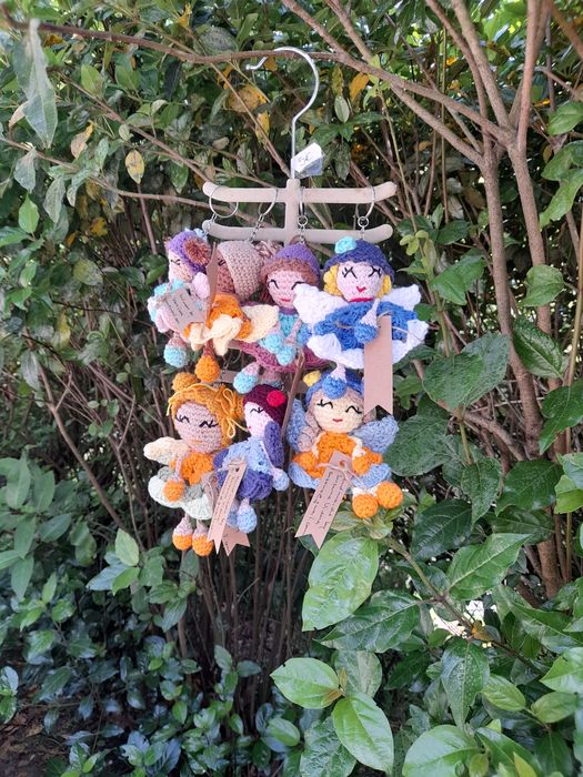 Bonequinhas fadas em croché amigurumi vários  tamanhos