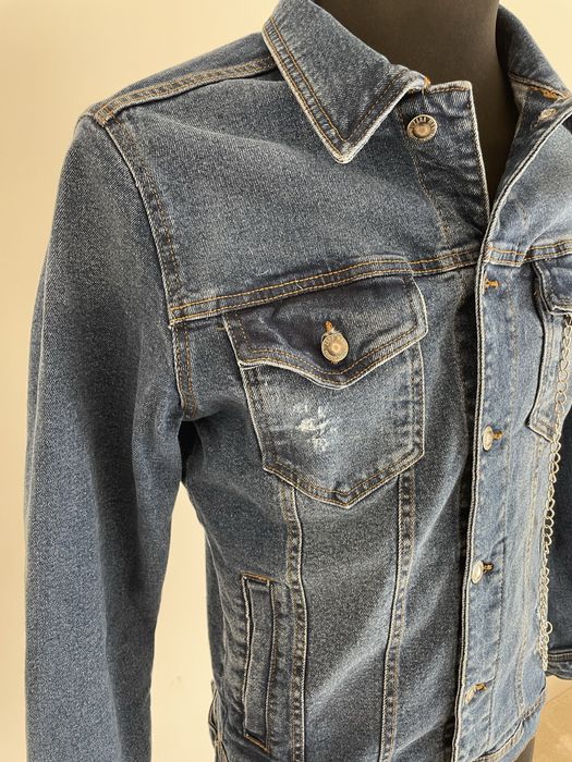 Kurtka Denim jeansowa custom avant garde