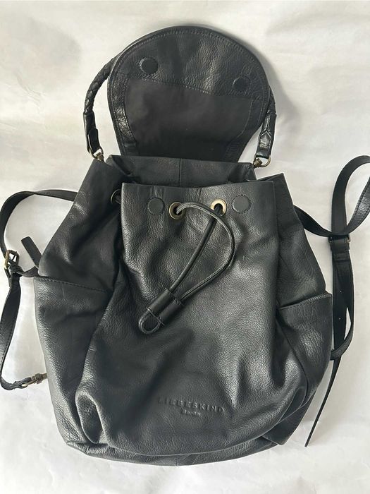 Plecak torebka Liebeskind Berlin damski czarny skórzany