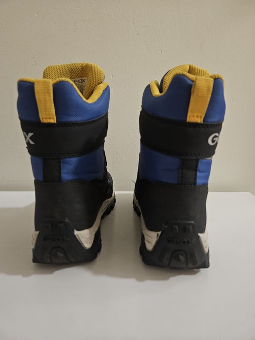 Śniegowce Geox J Himalaya Boy B Niebieski