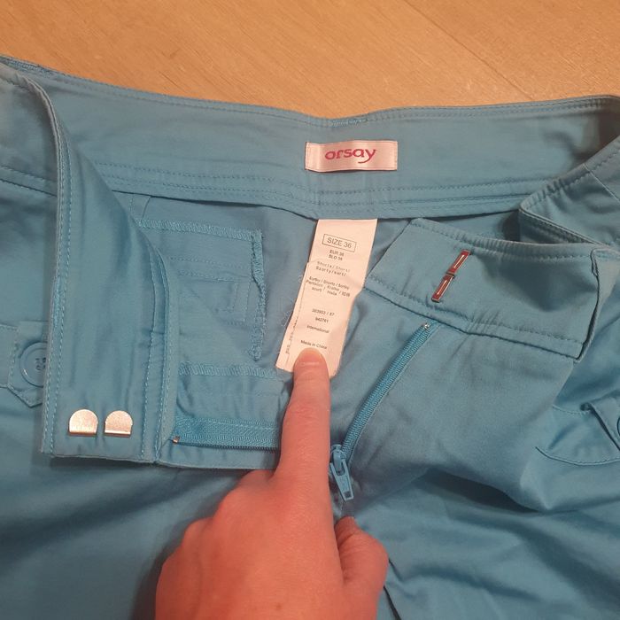 Szorty damskie roz 36 S Orsay turkusowe