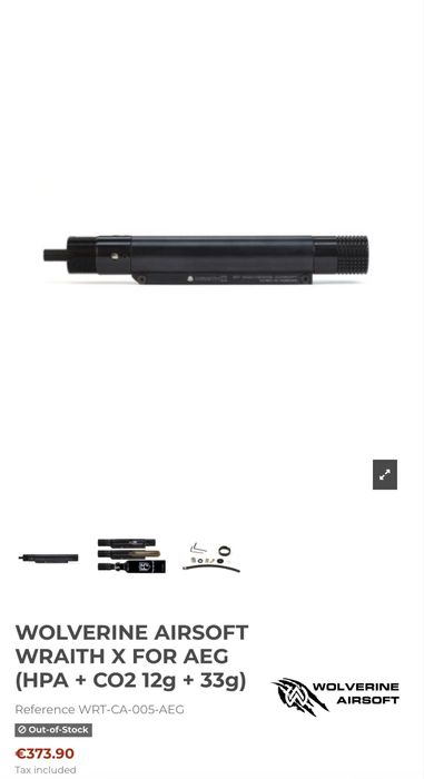 Vende-se Wraith X ( inclui com ele a botijae coronha )