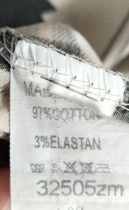 Beżowa luźna sukienka w kratę typu worek L XL 2XL Marta