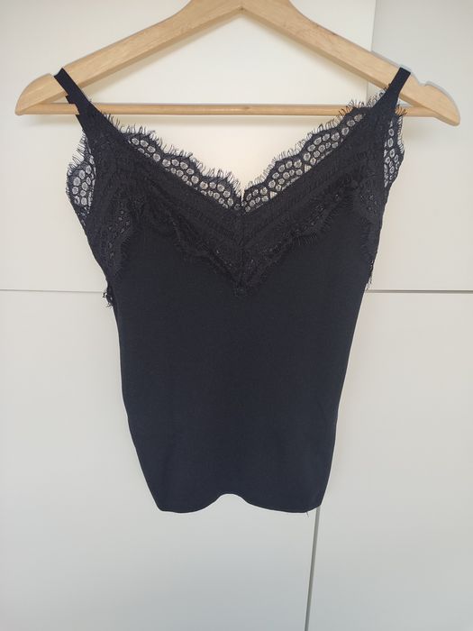 Koszulka top na ramiączkach czerń nowa