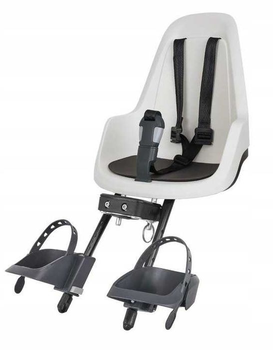 Fotelik rowerowy przedni POZNAŃ Bobike GO MINII na kierownicę VANILLA