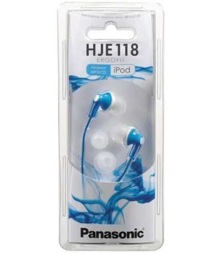 Вакуумні навушники Panasonic RP-HJE118 синього кольору