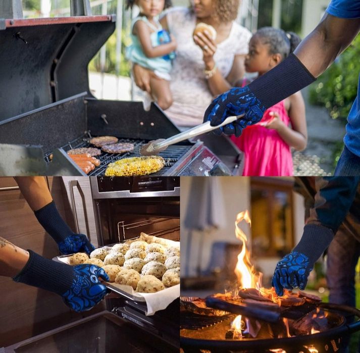 BBQGO Rękawice do Grilla Ognioodporne