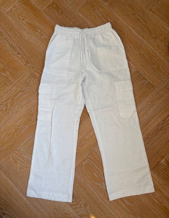 Штани білі бавовна DeFacto 38