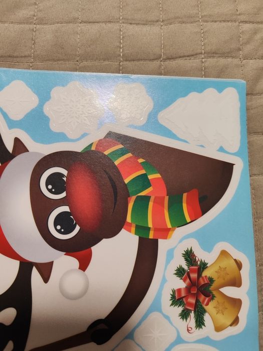 Świąteczne naklejki na okna meble