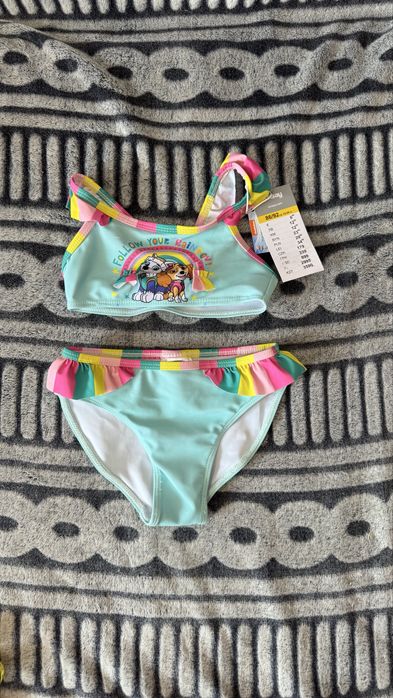 Купальник дитячий суцільний, роздільний для дівчинки