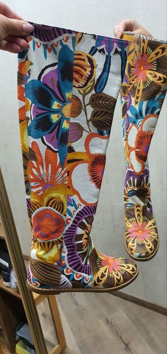 Женские сапоги Baldinini 37 кожа