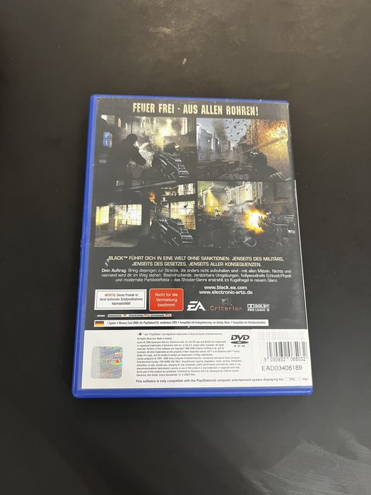 Black na ps2 Playstation 2 niemiecka wersja