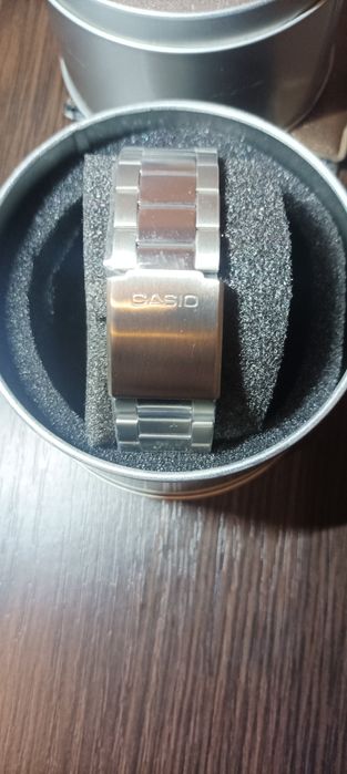Чоловічий годинник Casio MTP-VD01D-2E Синій зі сріблястим
