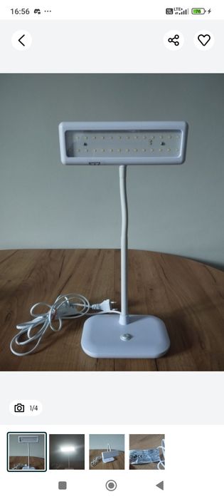 Nowa Lampą LED Livarno home mocna Lampka biała nocna stojąca