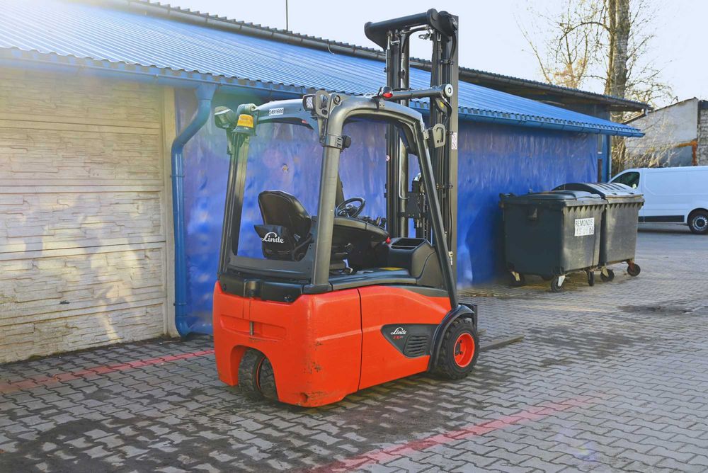 Wózek widłowy Linde E16C-02 Triplex 607 cm 2016 rok 5863mth FHP 472