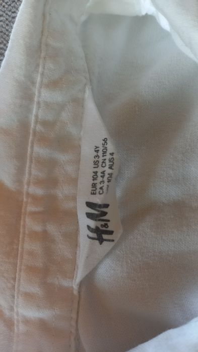 Biała koszula H&M 104