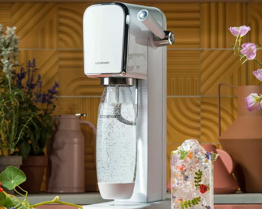 SodaStream ART Retro Saturator Bezprzewodowy + Butelka 1L + Nabój CO2