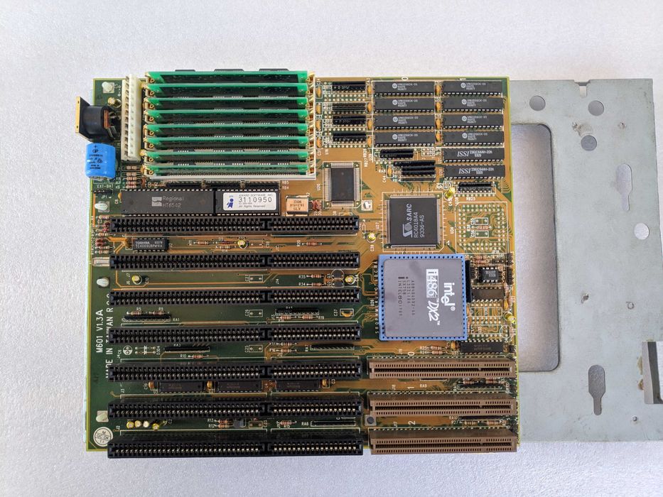 Board PC Chips Matsonic M601 V1.3A Socket 1 ISA DRAM Vintage 486