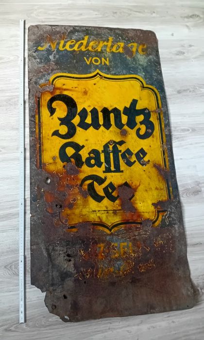 Szyld Zuntz kaffee tee 120x60cm