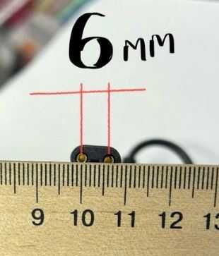 USB кабель зарядка триммера / бритвы (2 pin) 6мм между контактами