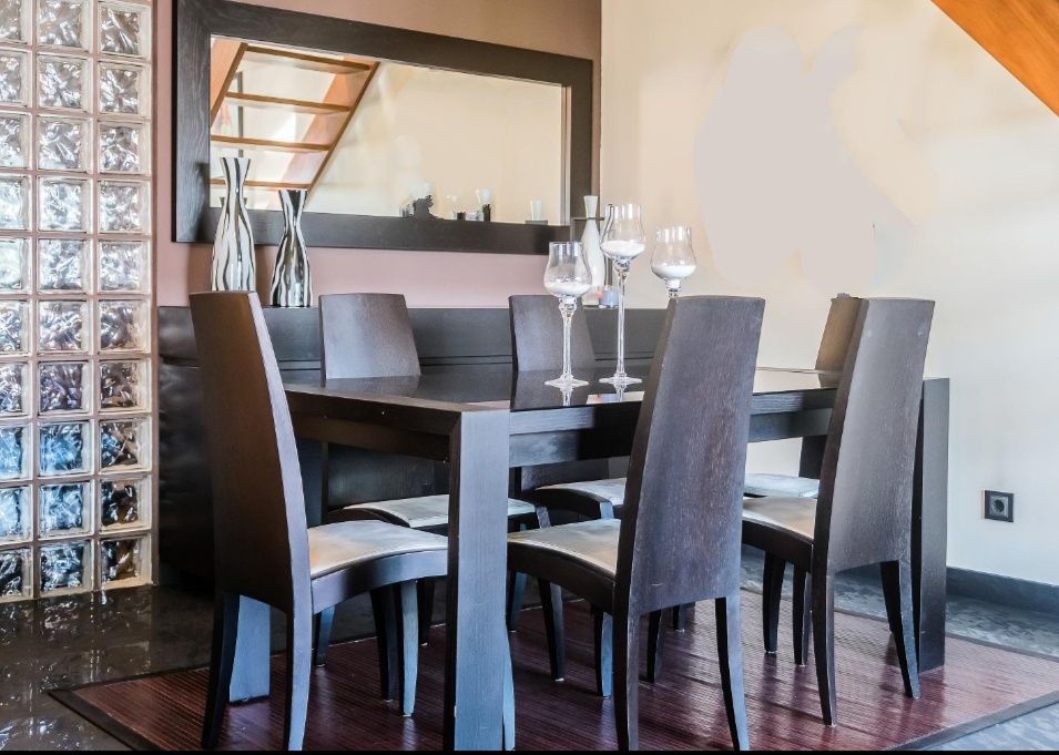 Mesa Vangue extensível e  6 cadeiras