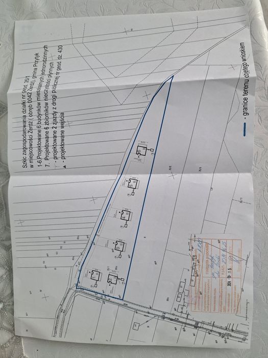 Działka 1h 100m2 4klasa WARUNKI ZABUDOWY NA 6 DOMÓW
