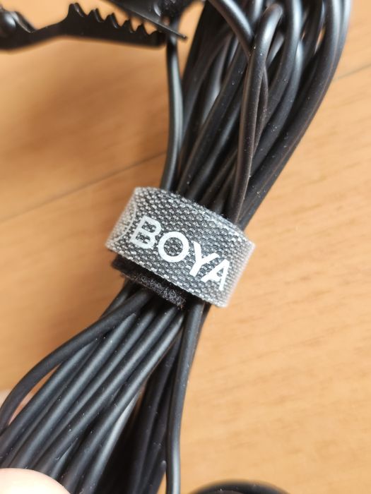 Microfone lavalier com fio BOYA