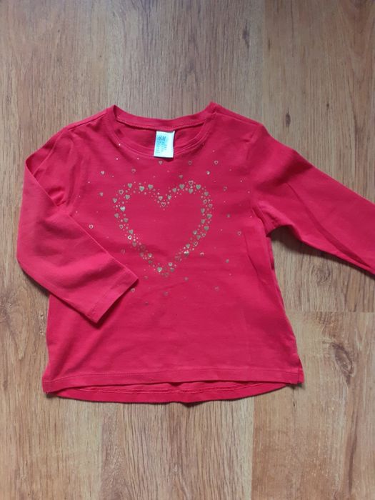 Czerwona bluzka h&m rozm 80