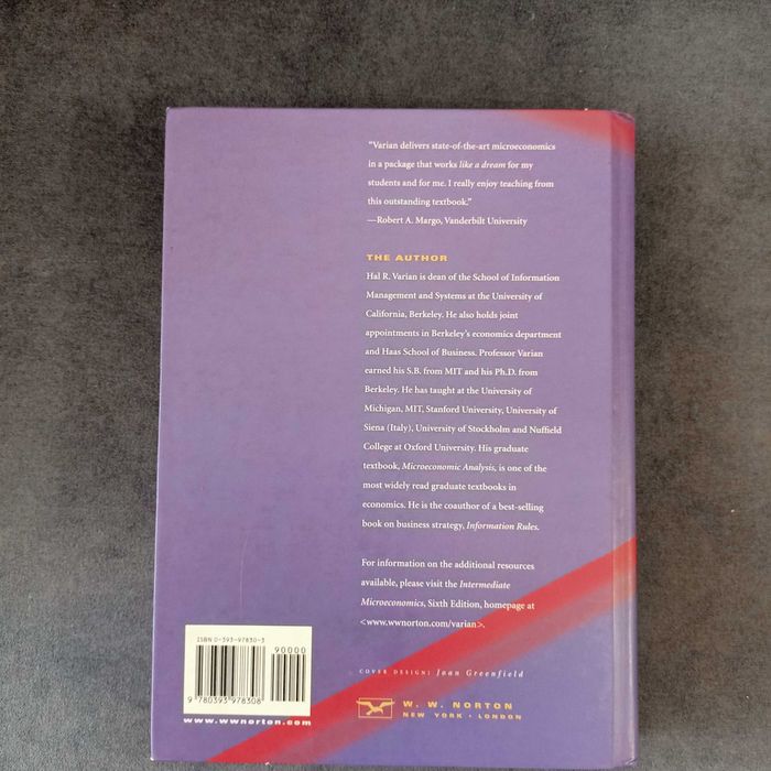 Intermediate Microeconomics - A Modern Approach-6th Edition