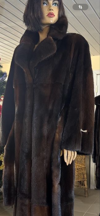 Рр 48-50. Норковая шуба в пол. Skandinavia Furs