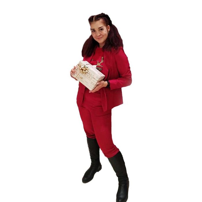 Marynarka czerwona "H.Y home"