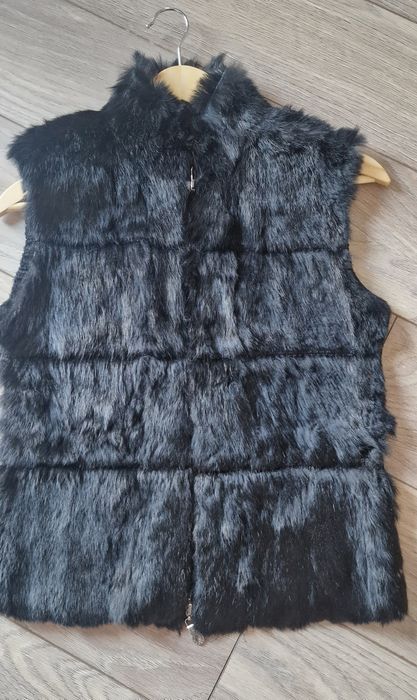 Kamizelka na suwak futro z królika rozm S/M