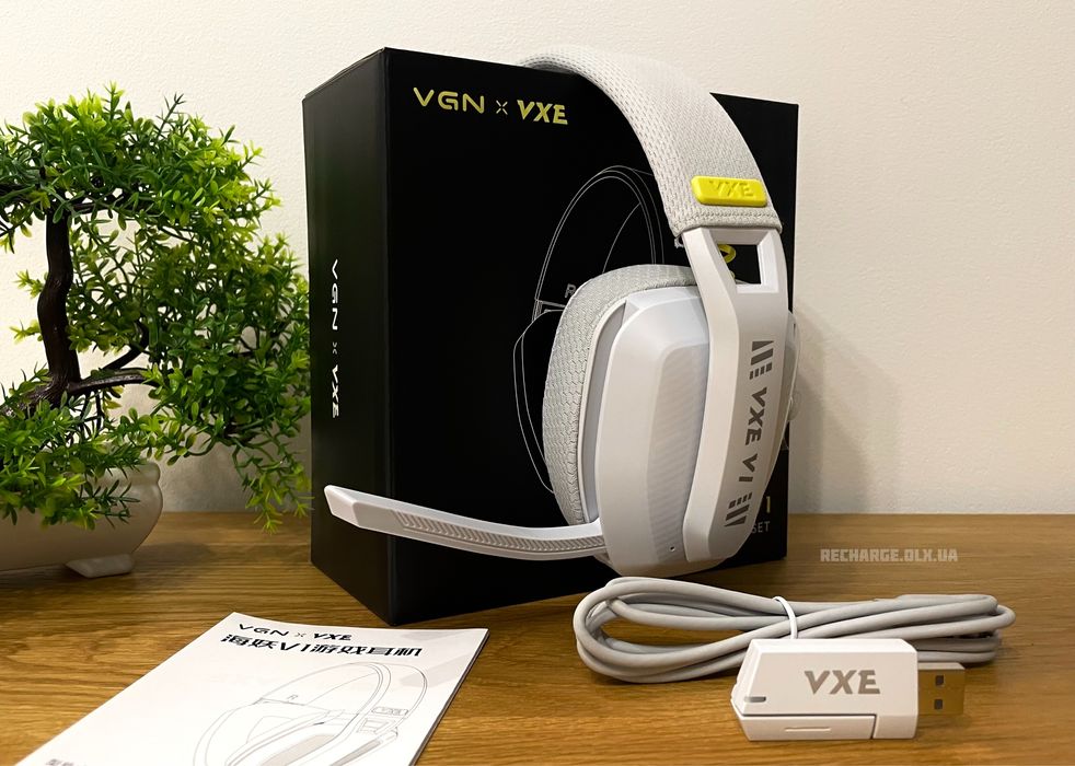 НОВІ VGN VXE Siren V1 Wireless | ІГРОВІ БЕЗДРОТОВІ Навушники