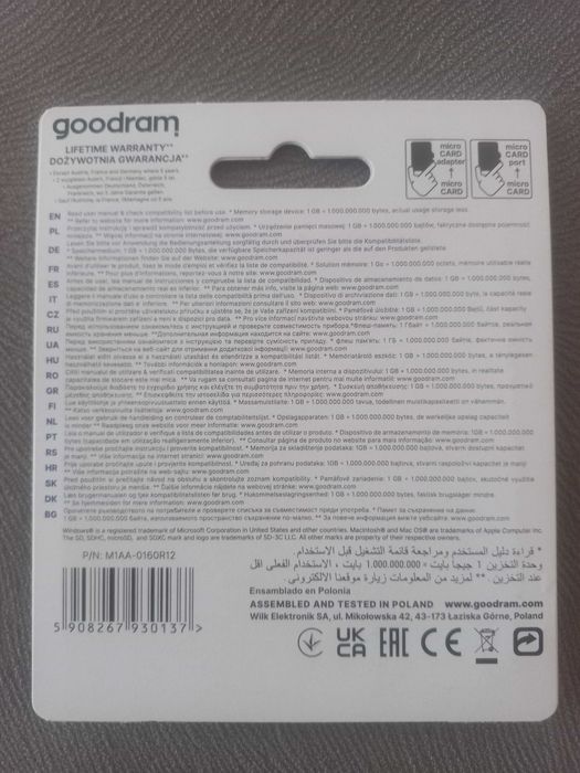 Karta Micro Sd 16 gb Goodram