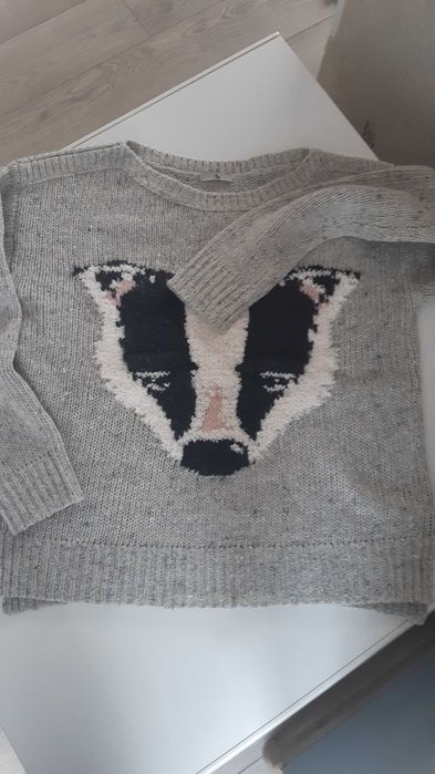 Sweter damski, srebrny