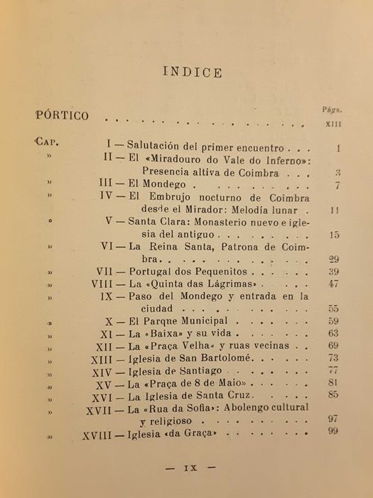 Coimbra, da Rua da Sofia à Baixa / Coimbra. Impresiones y Notas (1957)