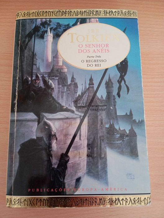3 livros Obras JRR Tolkien Publicações Europa América