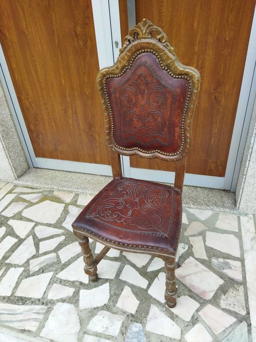 Cadeira de couro