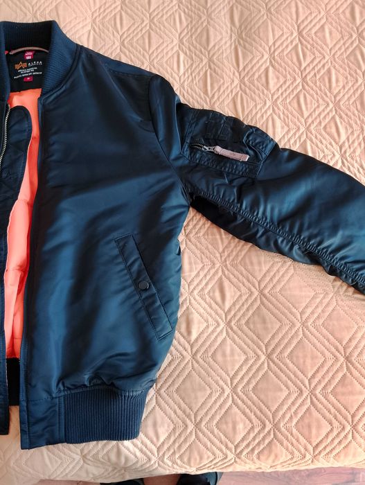 Kurtka  Alpha Industries  bomber czarna roz M