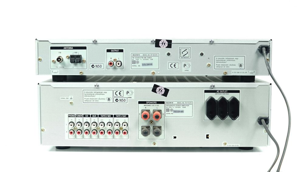 Wzmacniacz Stereo SONY TA-FE370 + Tuner ST-SE370 * 2x70W 4-16 Ohm *