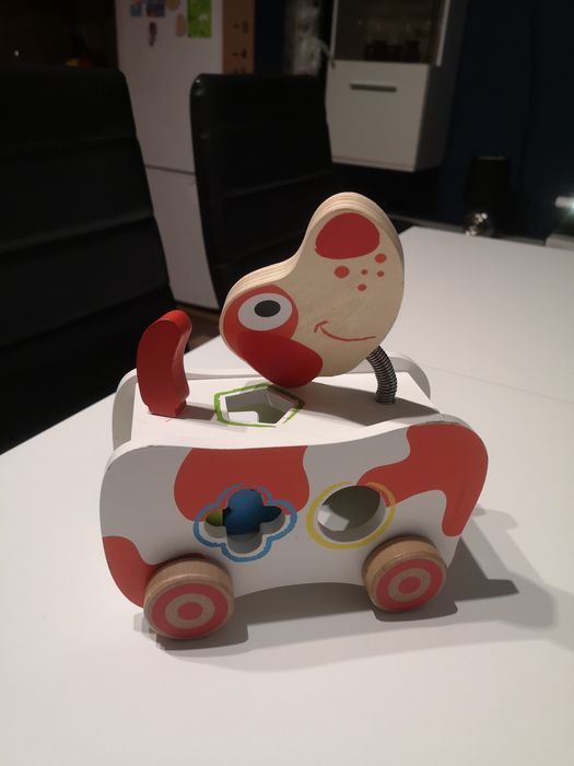 Zabawka piesek z klockami do wkładania